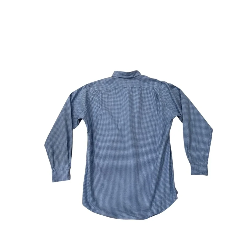 Polo Ralph Lauren Merrin Blue Check Button Down‎ Shirt Mens Medium 100% Cotton